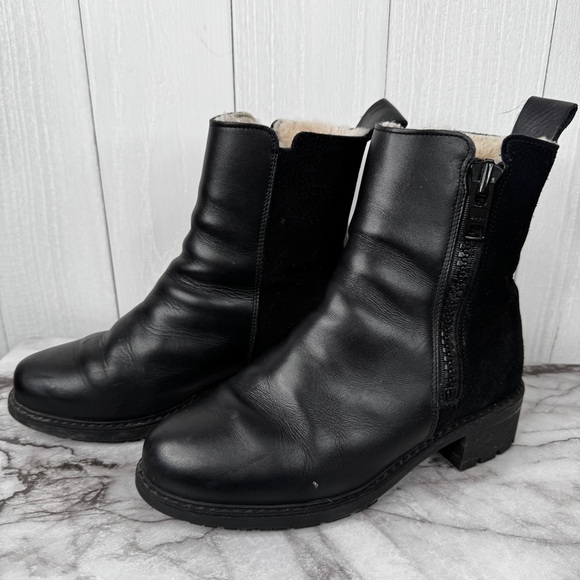 Maguire Leather Fur Lined Boots - Picture 5 of 9